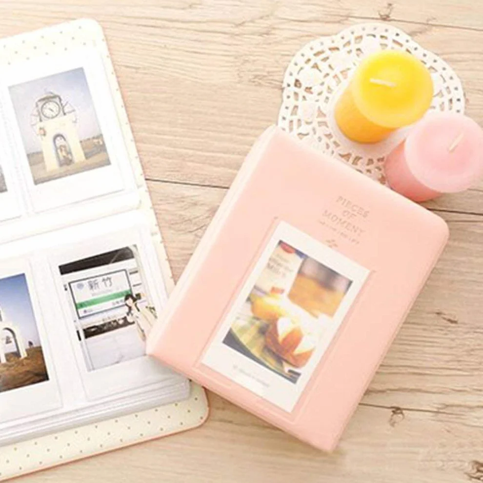 GLigeT Álbum de Fotos 64 Album Pocket Mini Instant Picture Box Storage Adecuado for Mini Película Fotos Álbumes Amigos Familia Amantes Álbum Album Fotos