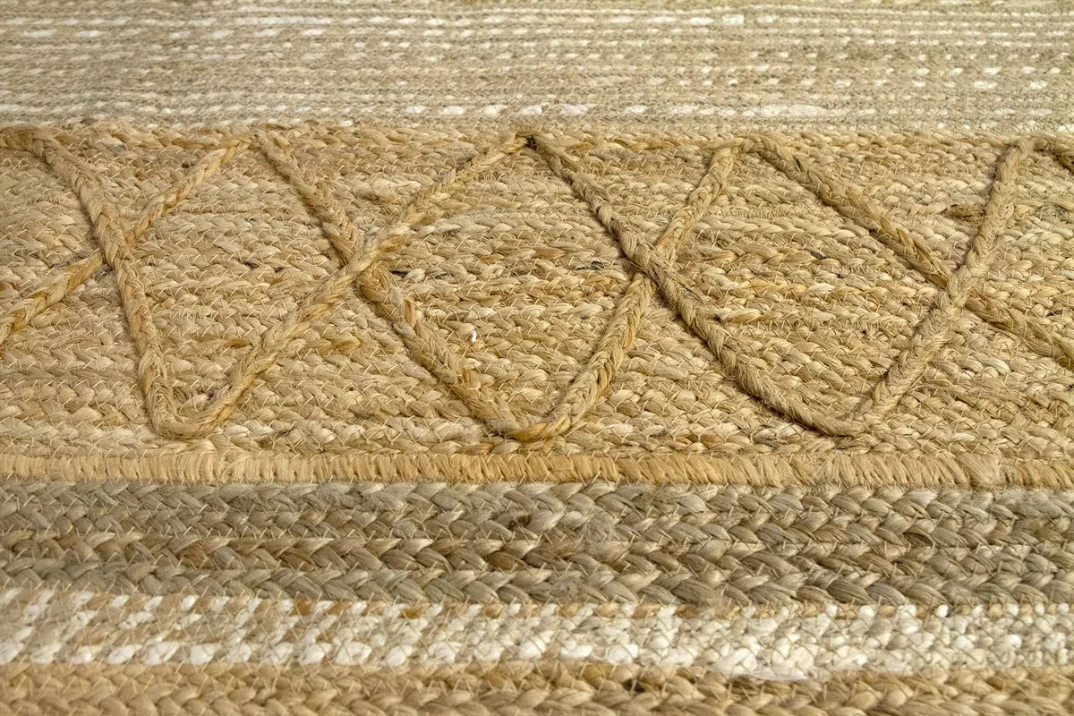HAMID - Alfombra de Yute Sofía, 100% Fibra de Yute Natural, Alfombra Suave, Tejida a Mano, Alfombra de Salón, Comedor, Dormitorio, Pasillos, Entrada, (290x200cm)