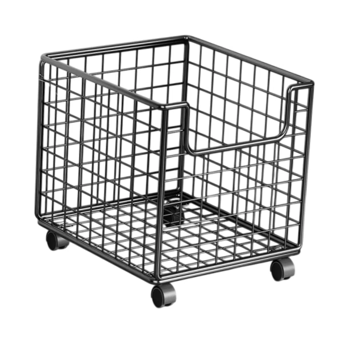 LOVIVER Estante de despensa de carros de Almacenamiento de Cocina, Cesta de Almacenamiento de Alambre de Metal, Organizador, Carrito de Rollo de Frutas de