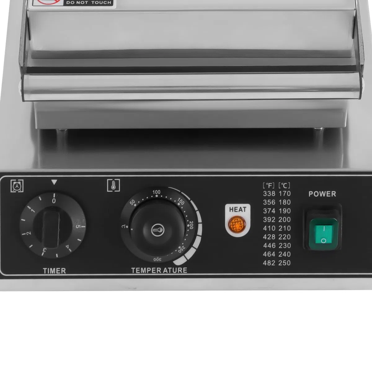 Máquina de gofres comercial de 1700 W, máquina de gofres con revestimiento antiadherente, con control de temperatura y tiempo, para restaurante panadería Snack-Bar (estilo de rombo)