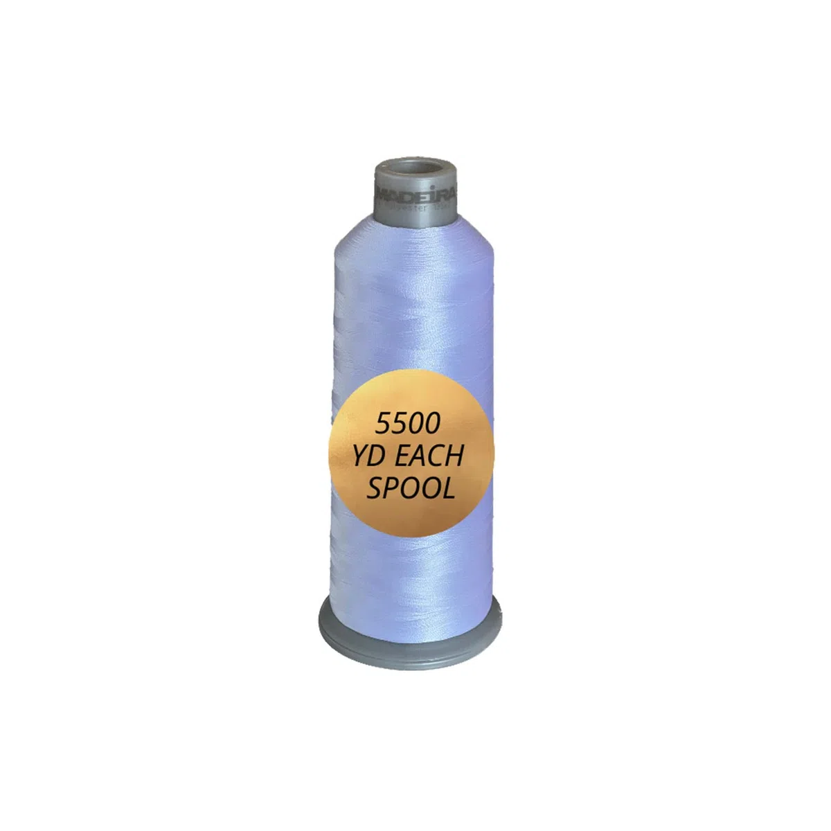 Madeira 1801 Madeira 1800 - Hilo de bordado blanco y negro - Hilo de bordado - Hilo de máquina de bordar - Cono - 2 bobinas enormes de 5500 yardas de costura multiusos