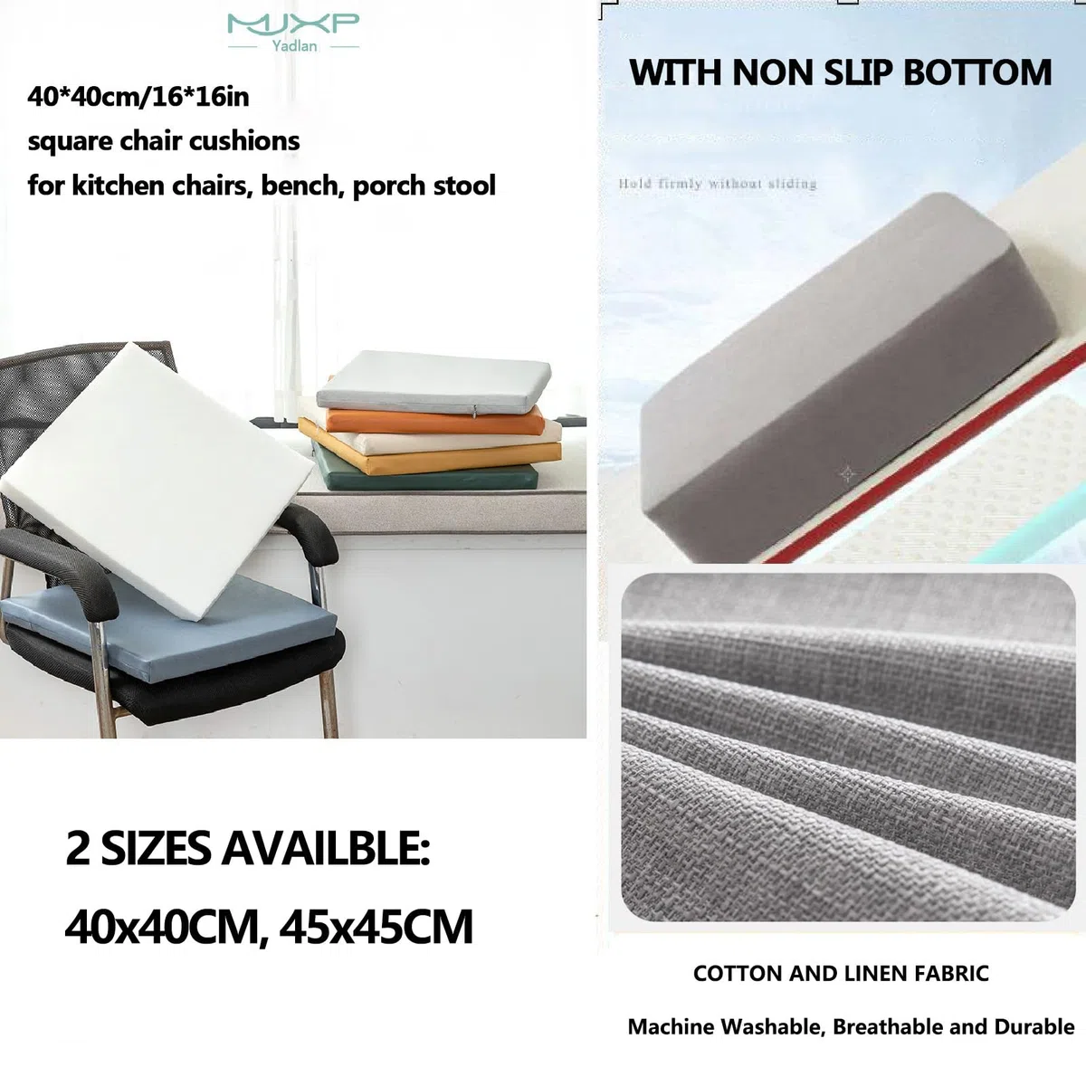 Cojín de gel para el dolor de cadera, antideformación, de látex, acolchado para silla de ordenador, asiento de coche, silla de ruedas, tatami, todas las estaciones, cojín de silla 100% látex