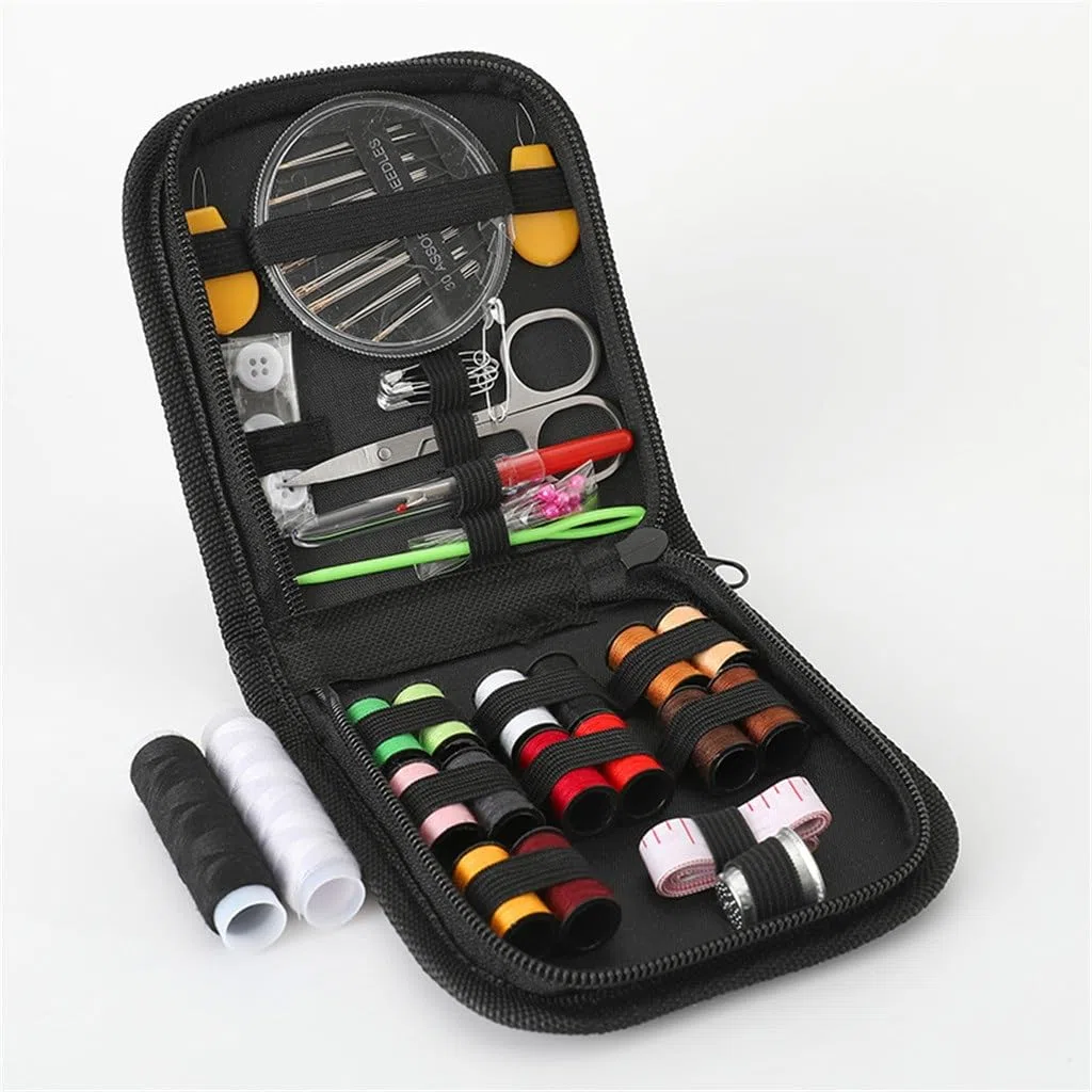 JFDBGU Caja de Costura portátil for el hogar, Kit de Costura de 72 Piezas, Kit de Costura a Mano, Herramienta de Almacenamiento de Costura