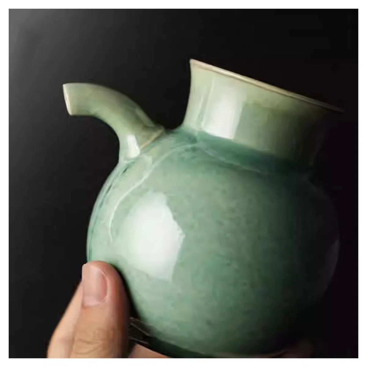 Dispensador de salsa de cerámica con tapa, botella de salsa de soja estilo japonés, olla de especias para condimentos de cocina, soporte de vinagre para especias y condimentos
