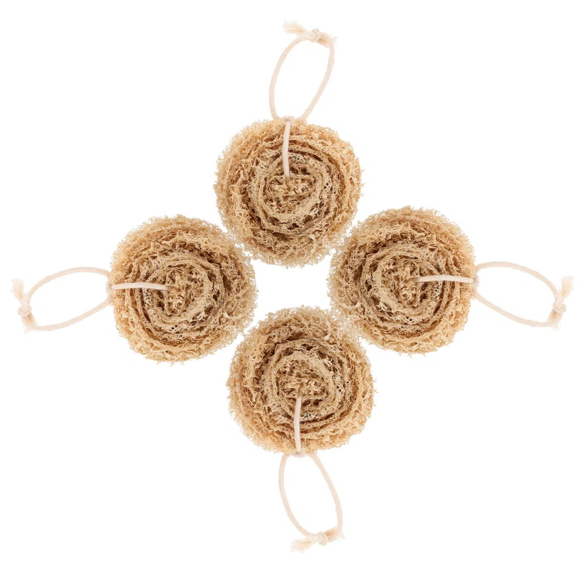 Baluue 16piezas Esponjas De Loofah Natural para Lavado De Platos para Limpieza De Cocina Eco-amigables Olores Suaves y Efectivas para Grasa y Suciedad