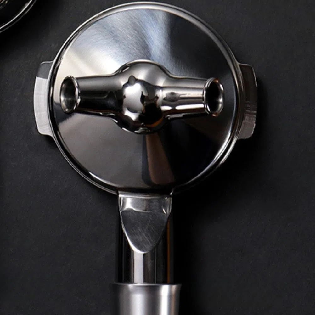 Filtro portafiltro Espresso 58 mm con cesta de filtro para Breville Serie 9, portafiltro de acero inoxidable 304 con mango de madera, extraíble para fácil limpieza, para cafeteras profesionales