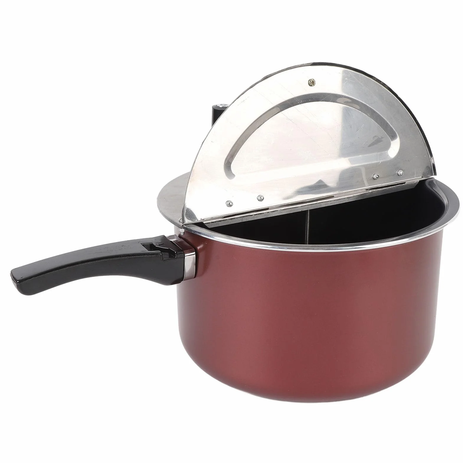 Máquina para Hacer Palomitas de Maíz para Estufa, Máquina para Hacer Palomitas de Maíz de Acero Inoxidable con Manivela, Olla para Palomitas de Maíz de Acero Inoxidable