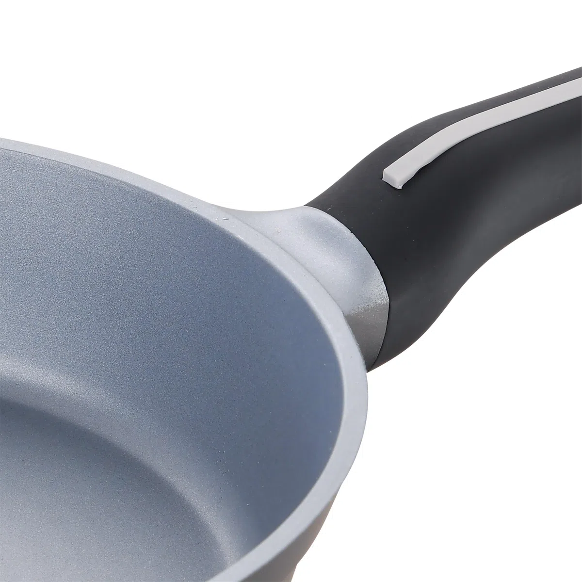 San Ignacio Bistro Grey - Juego de 3 Sartenes Antiadherentes Mango Soft - Fabricadas en Aluminio Fundido - Aptas Todo Tipo de Cocinas - Tecnología de Rápido Calentado