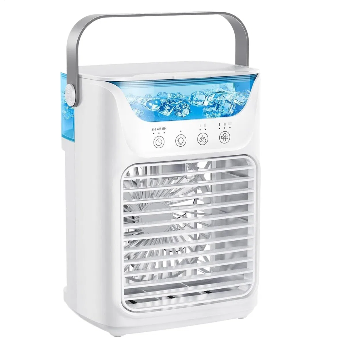 Ventilador Refrigerante de Aire Acondicionado Aire Acondicionado Silencioso | Ventilador Nebulizador Portátil Con Depósito De Agua Para Hogar Y Oficina
