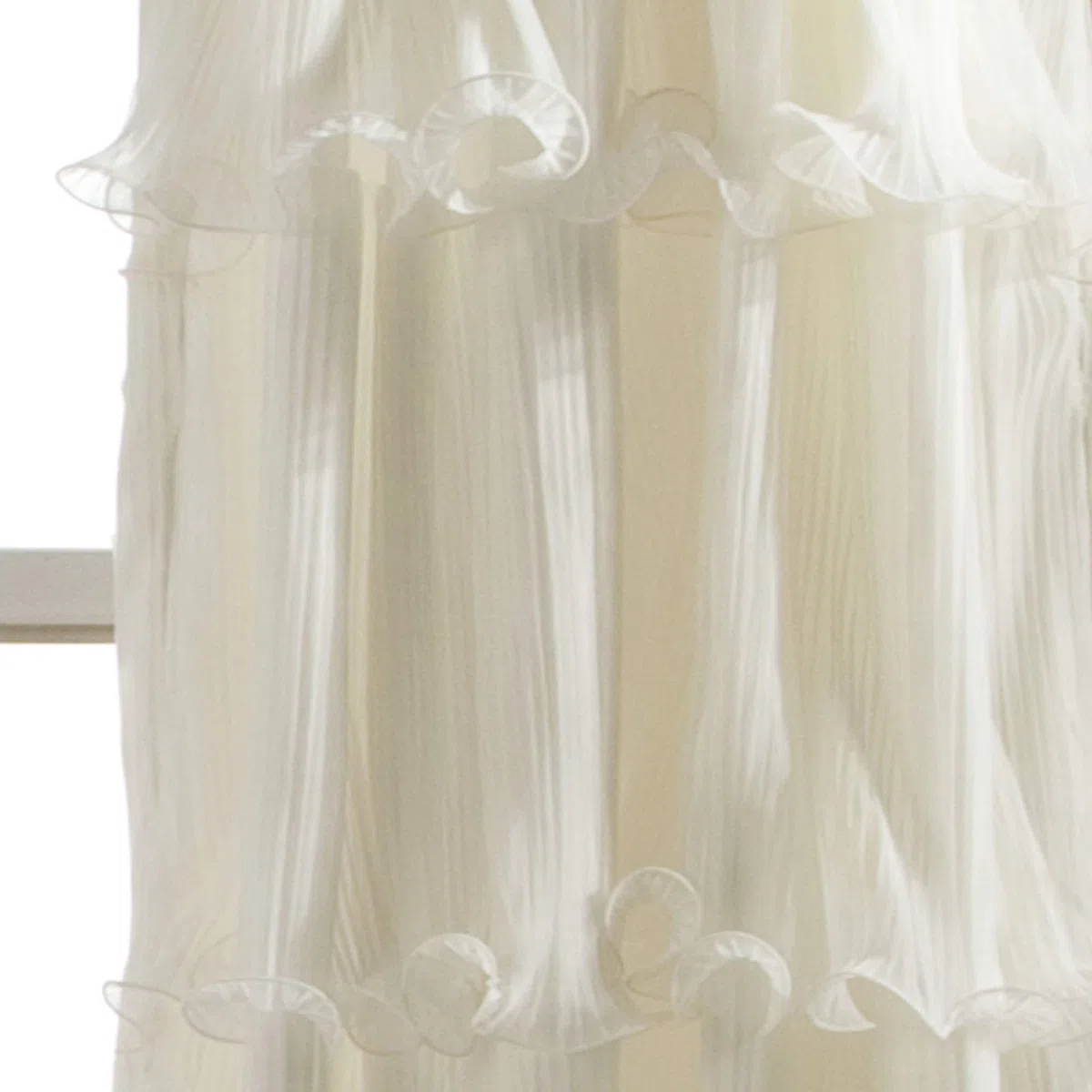 Lush Decor Nerina Window Curtain, 84 by 54-Inch, Ivory