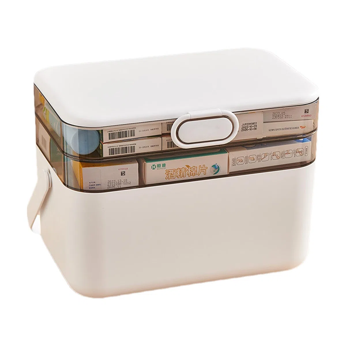 Pastillero Amplio De Capas Botiquín Familiar Desmontable De Medicamentos | Capas Para Organizador Semanal Portátil, Diario en Hogar y Viaje, Pastillero