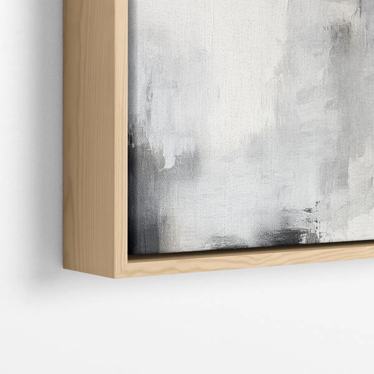 Artnova Marco flotante de madera para lienzo - Lienzos de hasta 2,5cm de grosor - Decoración para tus obras de arte… (40x60, Madera)
