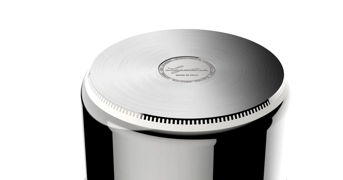 Lagostina - Olla a presión La Classica Lagofusion, olla a presión Ø 26 cm, capacidad 12 L, con cesta, receta y ecodosis, asas de baquelita, válvula de peso y fondo Lagofusion