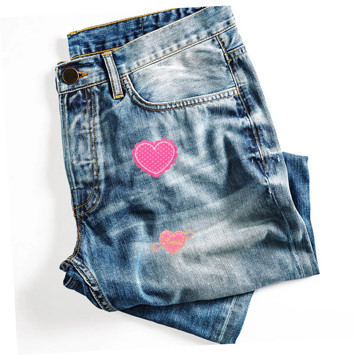 EXCEART 100piezas Parches De Termoadhesivos Para Ropa Parches Bordados De Para Ropa y Accesorios Para Jeans y Mochilas