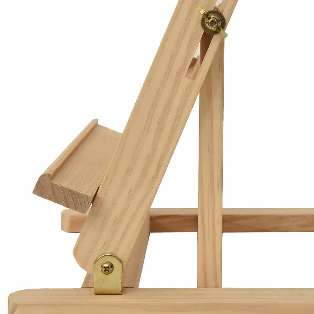 Mangloder Caballete de mesa de pino macizo 29,5 x 33 x 80 cm, altura ajustable, plegable, ideal para artistas, estudiantes, profesionales, ayuda flexible para pintar y presentar para oficina, taller