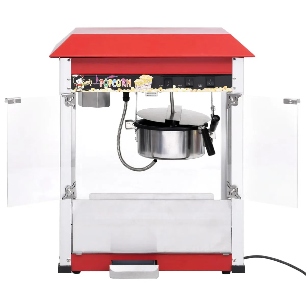 Tidyard Fabricador de Palomitas de maíz Profesional 2,7L para Catering y hogar, 1400W, visión Clara, fácil de Usar Modelo YFXLRZJ-51058ES