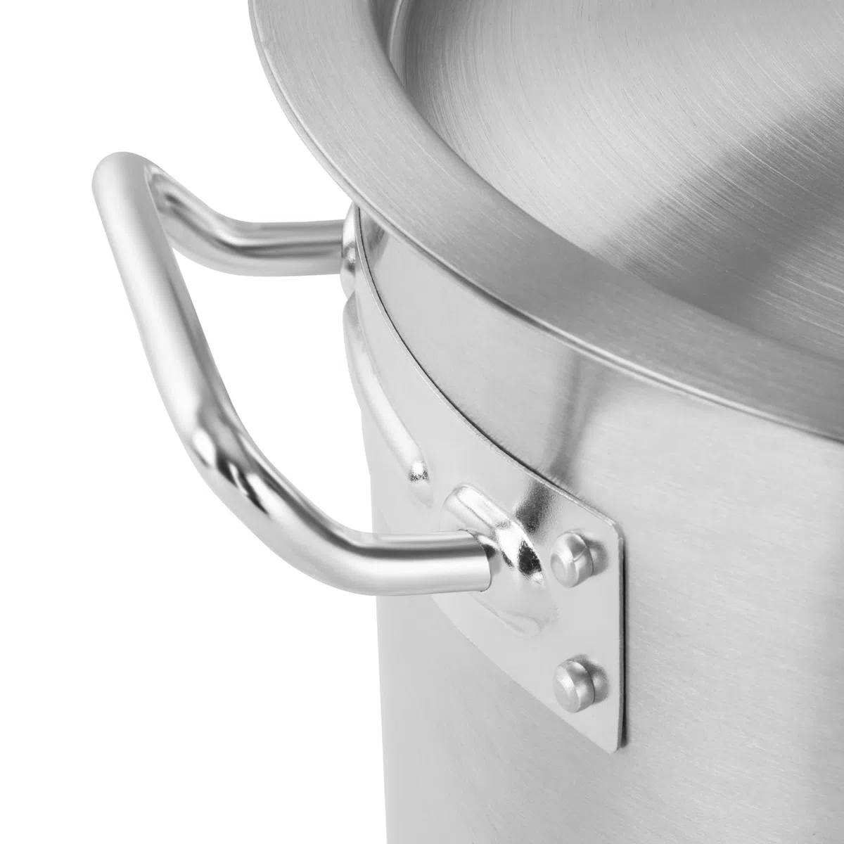 Royal Catering RC-SSP23 Olla de inducción 23 L olla de acero inoxidable olla para inducción cacerola para inducción cacerola de acero inoxidable