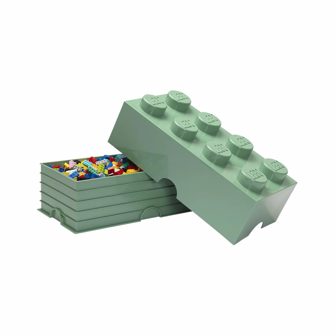 Ladrillo de Almacenamiento de 8 espigas de Lego, Caja de almacenaje apilable, 12 l