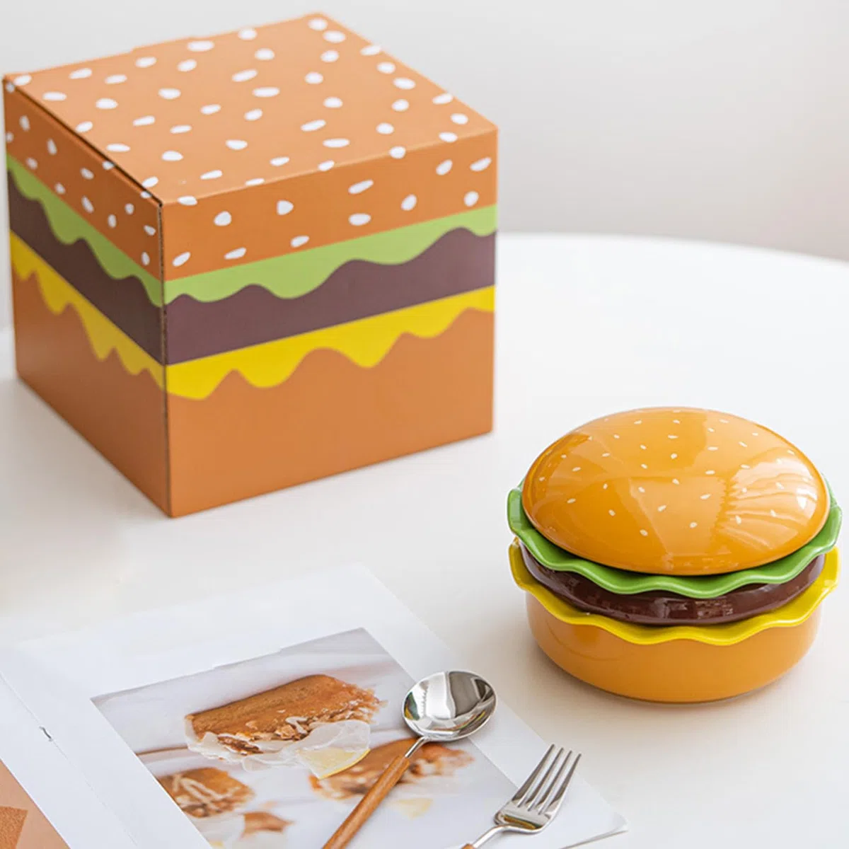 Platos para Hamburguesa , apto microondas | Set de vajilla, cuencos y platos para comida aperitivos postres hogar cocina restaurante camping picnic barbacoa