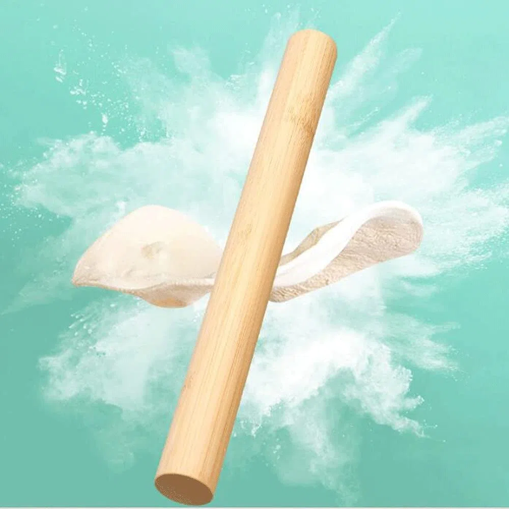 Rodillo Palos y Palos para Hornear, Palitos de Fideos de Madera Sustancial, Envoltura de Bola de Masa Hervida Pasador de Rollo para el hogar, 2 Piezas de Alfiler para Pelar la Cocina (Size : 65 * 3.