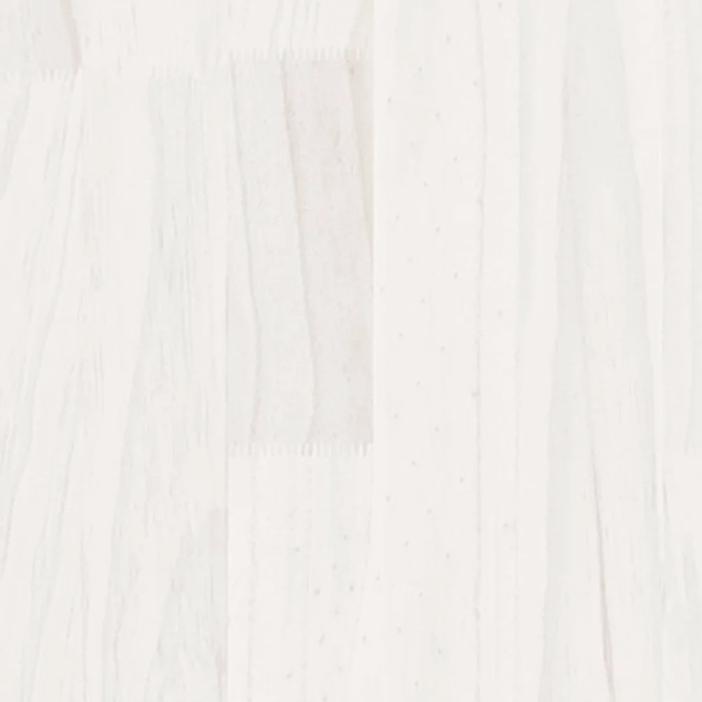 Cama de madera maciza de pino blanco de 140 x 190 cm, marco de cama resistente con cabecero, cama de madera para dormitorio, adultos, adolescentes, duradera