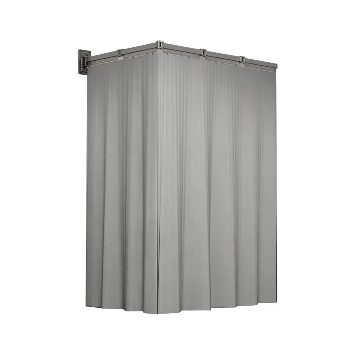 Barra de cortina de ducha sin necesidad de taladrar, barra de cortina de ducha plegable de 5 capas en forma de L/U con fuerte ventosa, cortina de ducha con barra para ducha de esquina, separador de