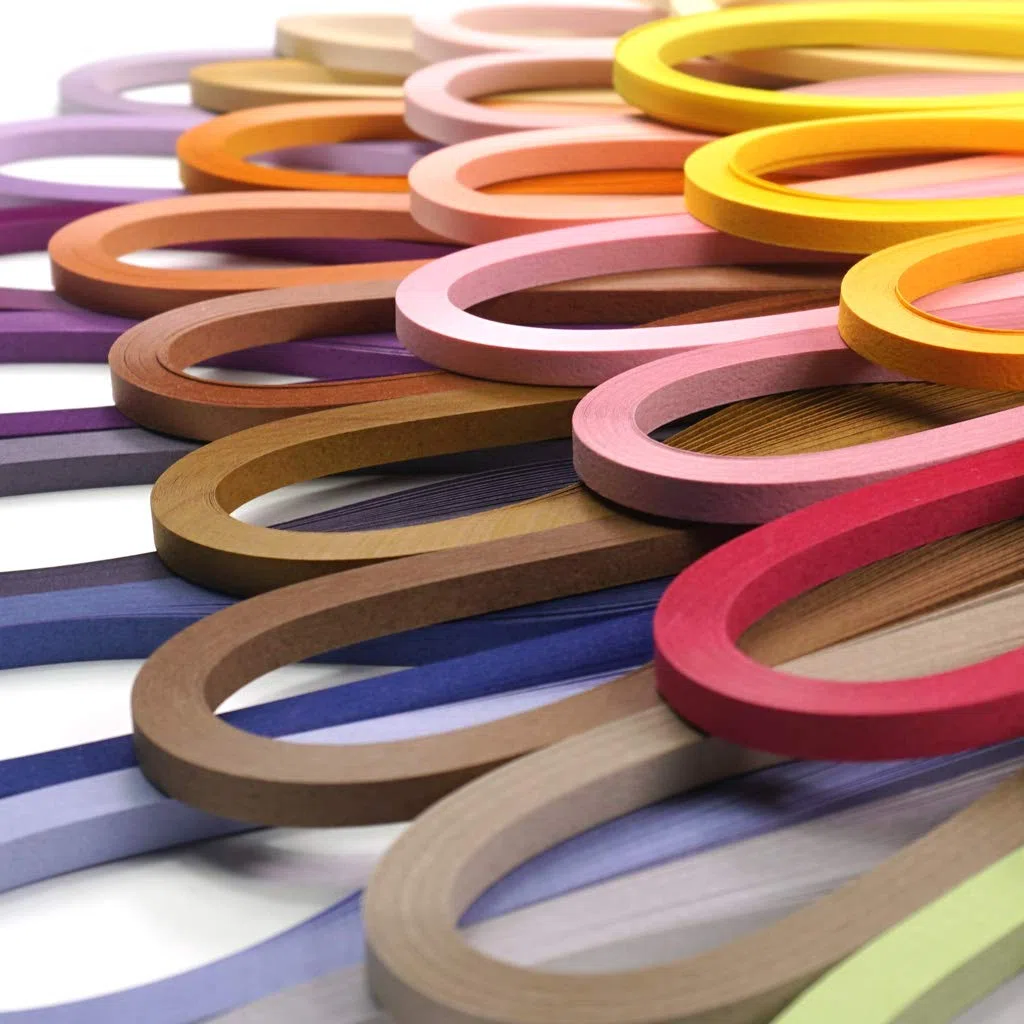 JUYA Quilling Conjunto de Papel por Tant 72 colores y 72 paquetes, ancho de papel 5 mm