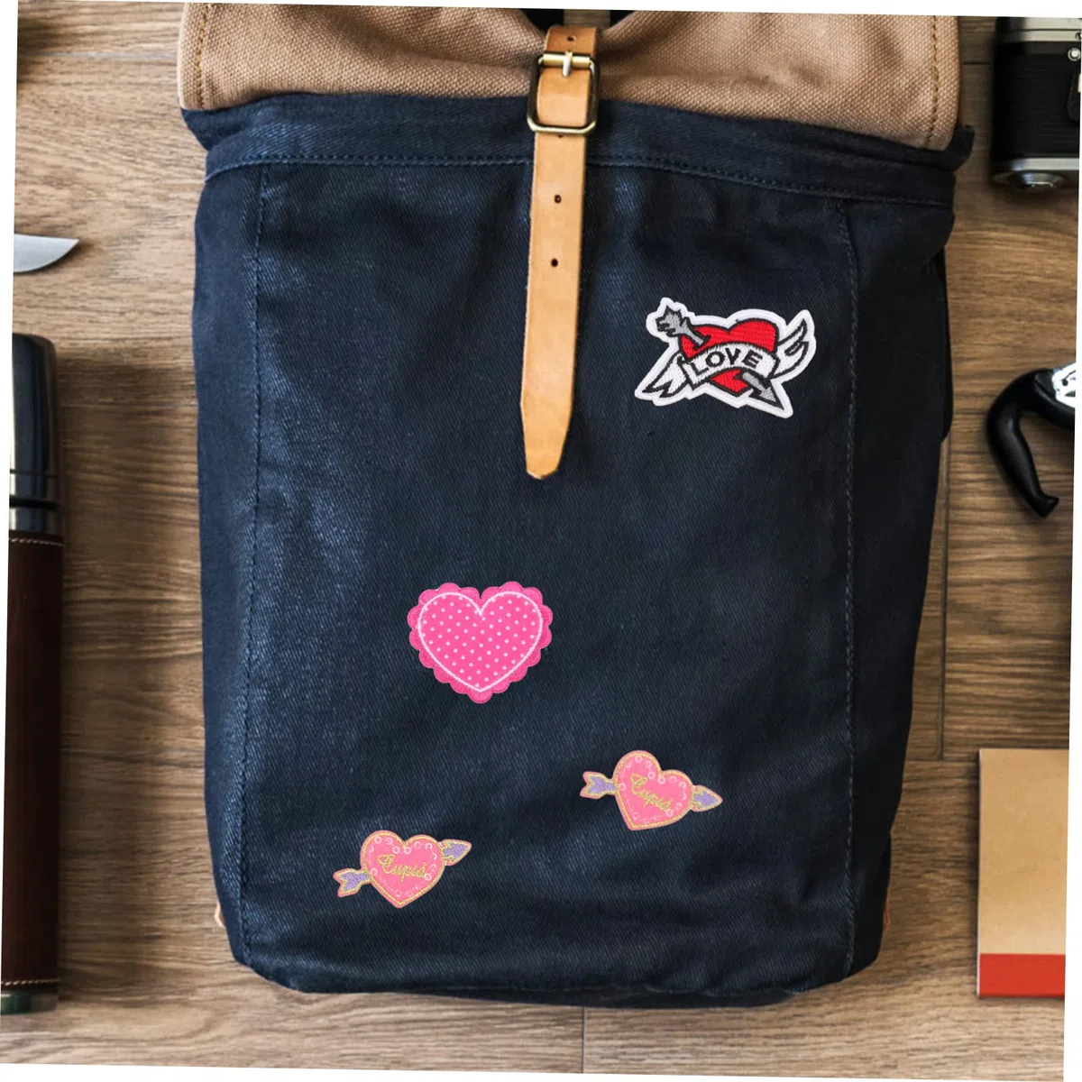 EXCEART 100piezas Parches De Termoadhesivos Para Ropa Parches Bordados De Para Ropa y Accesorios Para Jeans y Mochilas