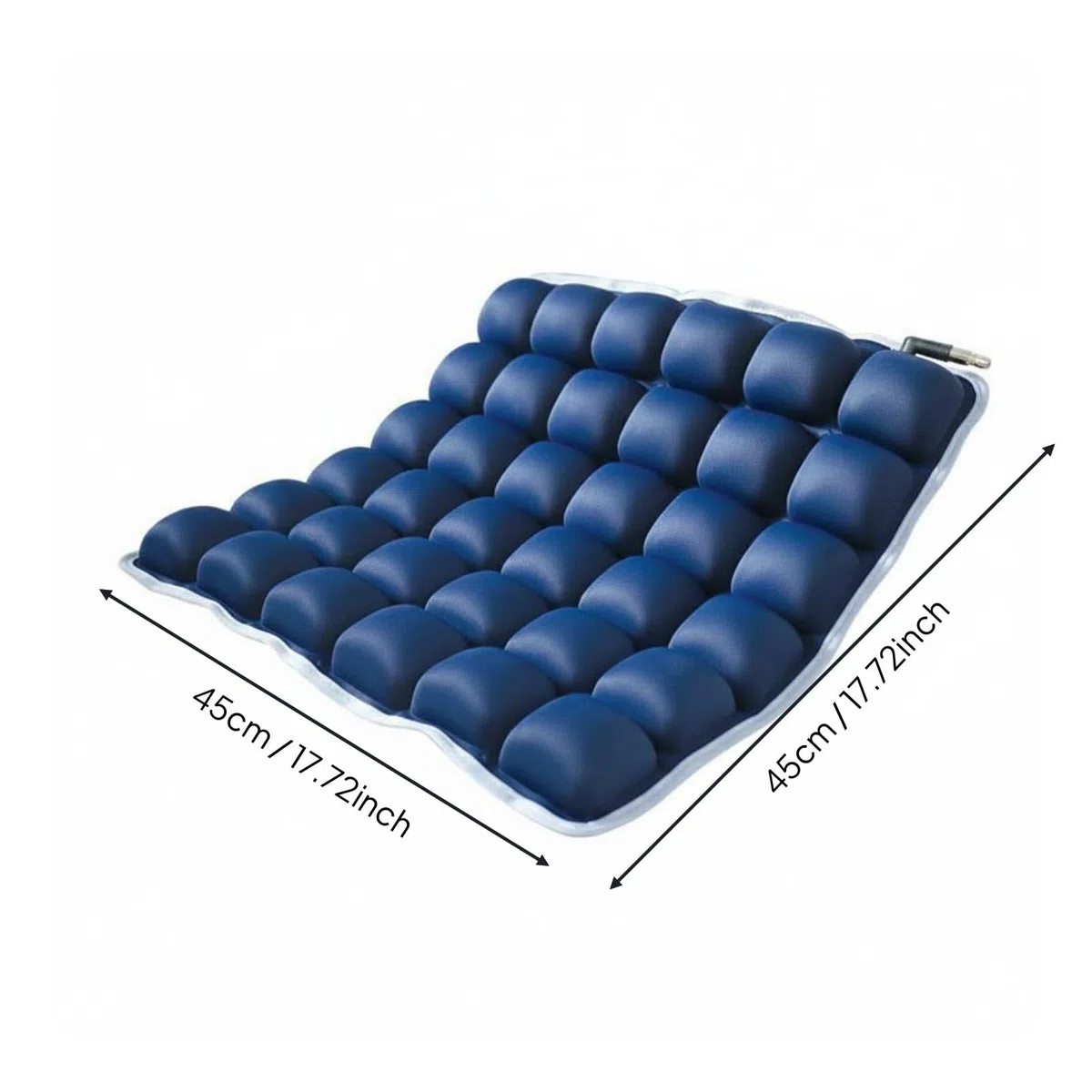 Cojín Inflable con Bomba Manual Cojín Antiescaras Asiento Transpirable para Coche