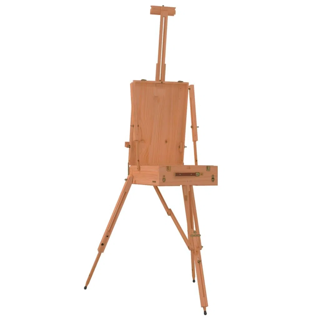 Caballete de madera de haya maciza, 81 x 121 x 173 cm, altura ajustable, para lienzos de hasta 86 cm, estable para pintura, presentación, taller, conferencia, oficina y exposición
