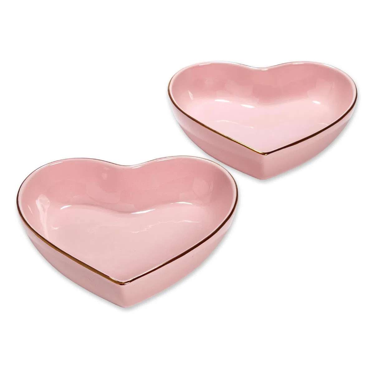 PH - Juego de 2 platos de corazón de 8 pulgadas