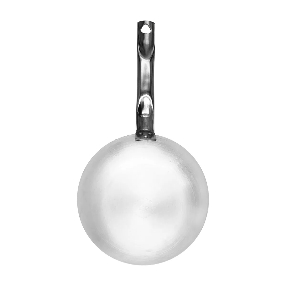 Pentole Agnelli ALSA111BS28 Platino alto avellanado de platino para saltar, con mango tubular de acero inoxidable, 28 cm, plata