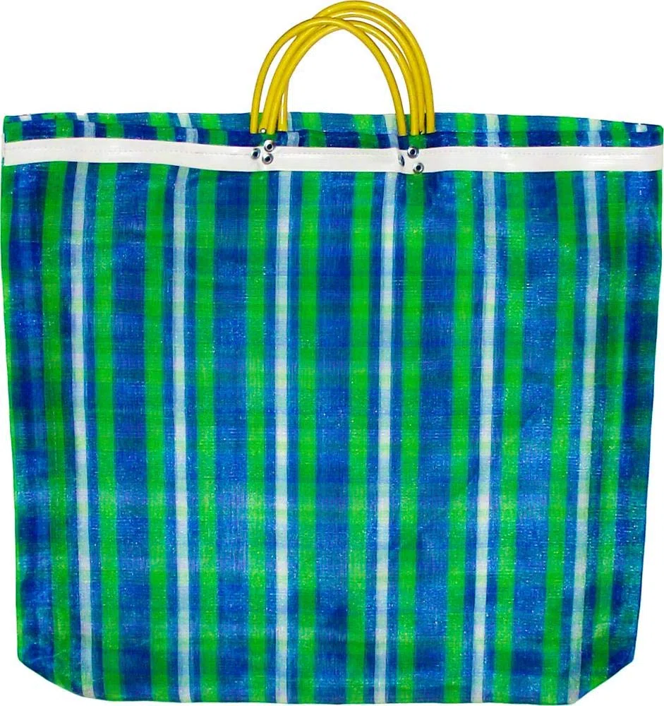 Mercado - 3 bolsas grandes de malla de hilo alto de 20 x 22 pulgadas, bolsa de comestibles reutilizable multicolor