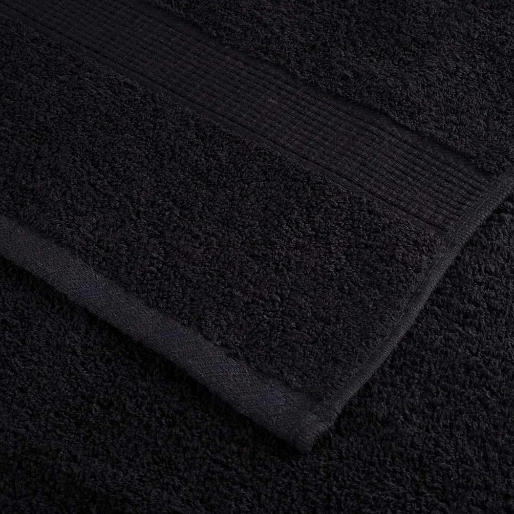 Genérico Toalla de Invitado SOLUND 25 pcs Negro 70 x 140 cm Algodón,Casa y jardín,Ropa de casa,Toallas-42007970