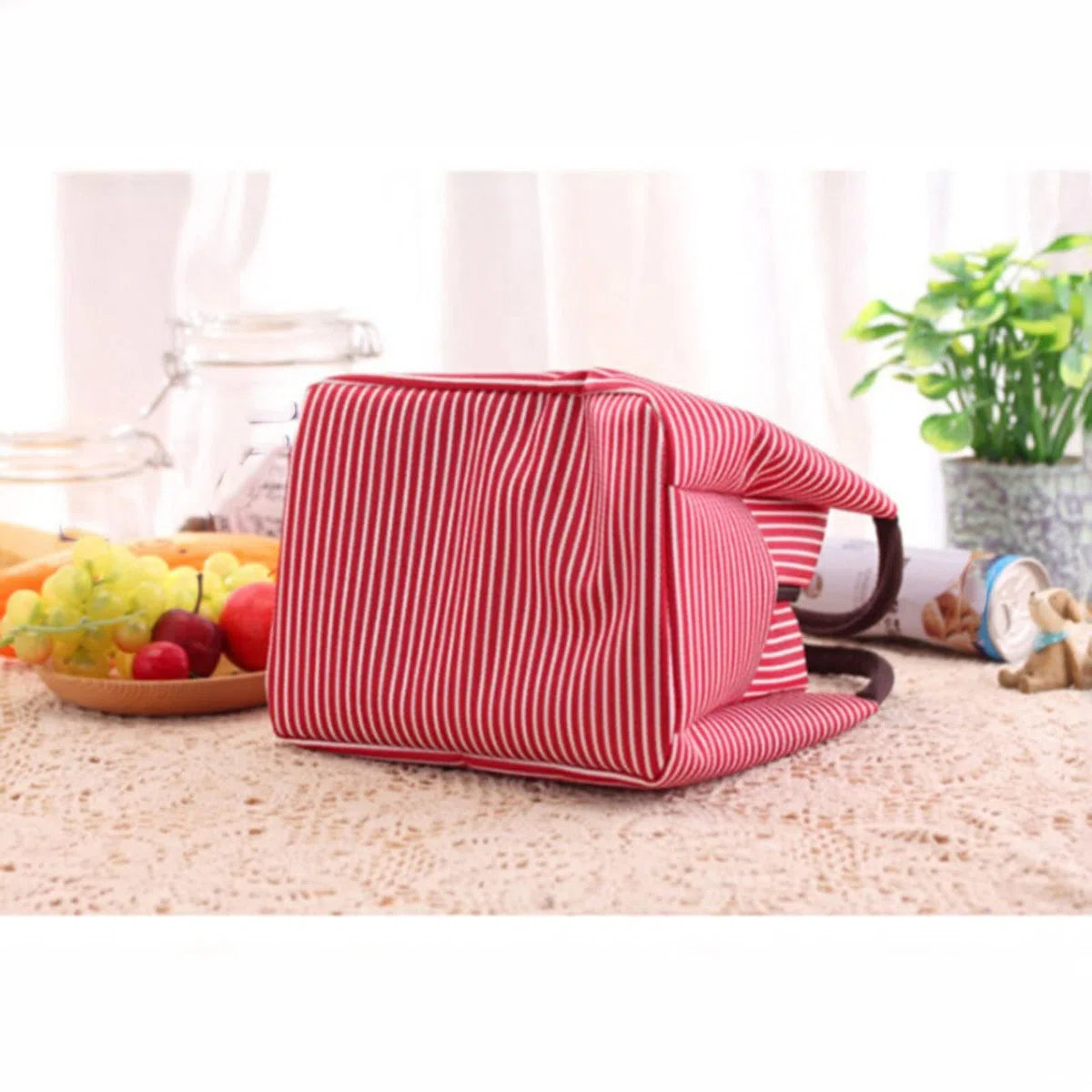 Bolsa de Almuerzo aislada, Bolsa de Almuerzo a Rayas, Bolsa isotérmica para Mujer, Bolsas térmicas para Alimentos empaquetados, Bolsa térmica para Almuerzo, Bolsa para r