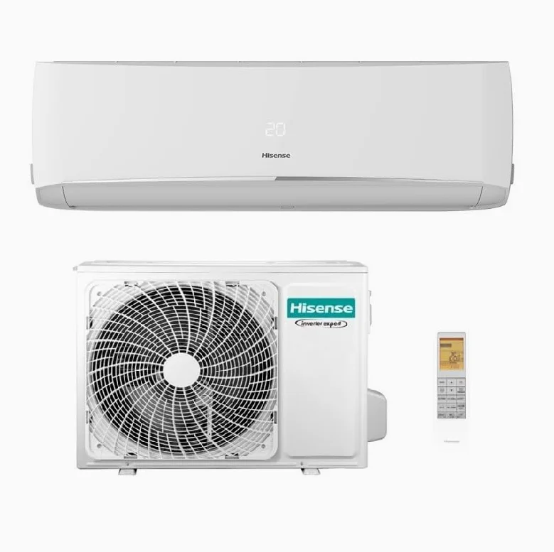 Aire acondicionado Hisense Halo+ 24.000 BTU R32 CBBT242RG ATBT242RW, 19dB(A), evaporador antibacteriano, filtro de carbón, antimoho, autolimpiante (interior), pantalla LED, Wi-Fi, A++A+ (24.000 BTU)