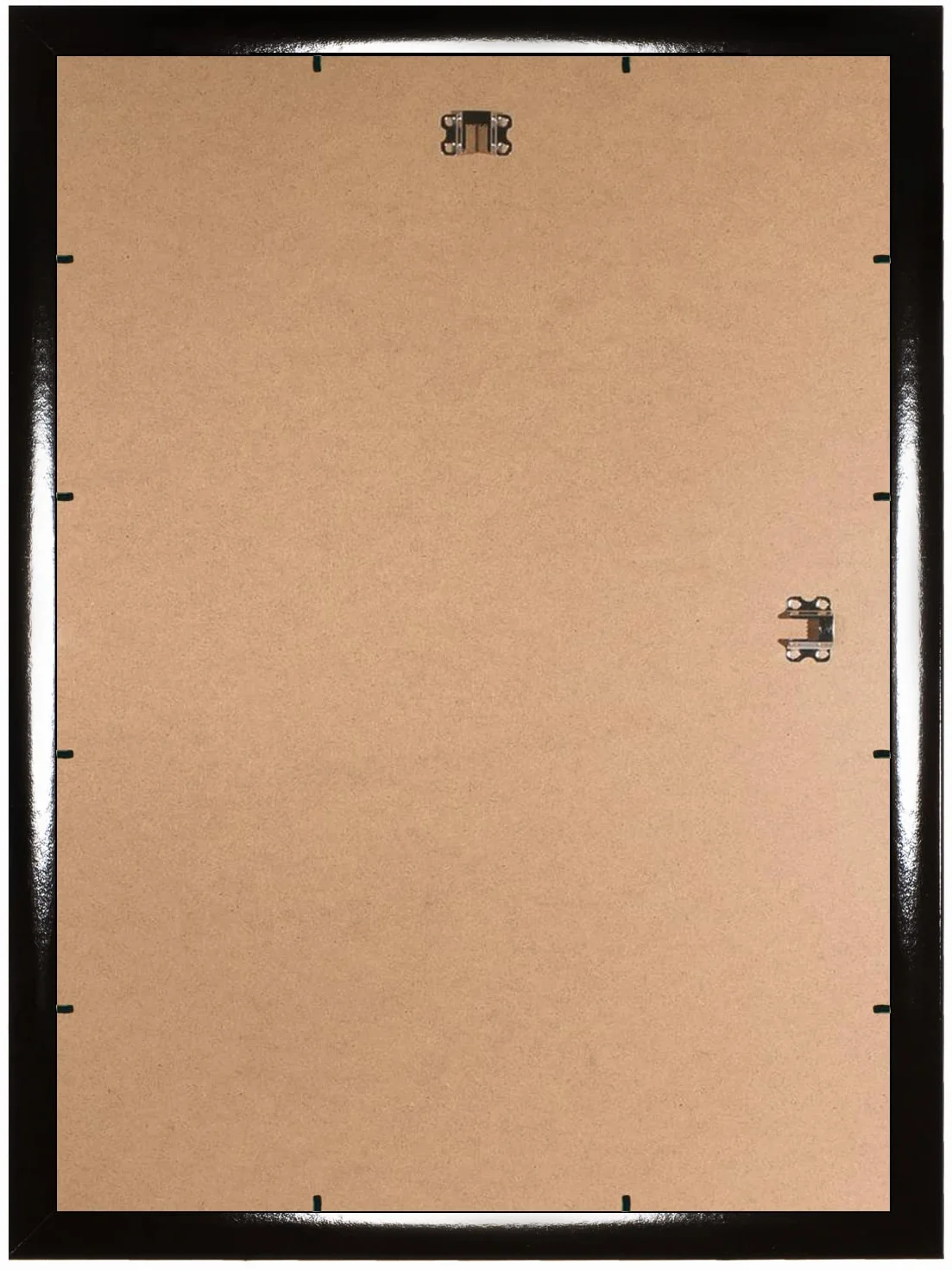Marcos (madera, 70 x 10-150 cm, cristal acrílico, anchura de 35 mm, para poner en la pared), madera, negro brillante, 70 x 81 cm Bildmaß