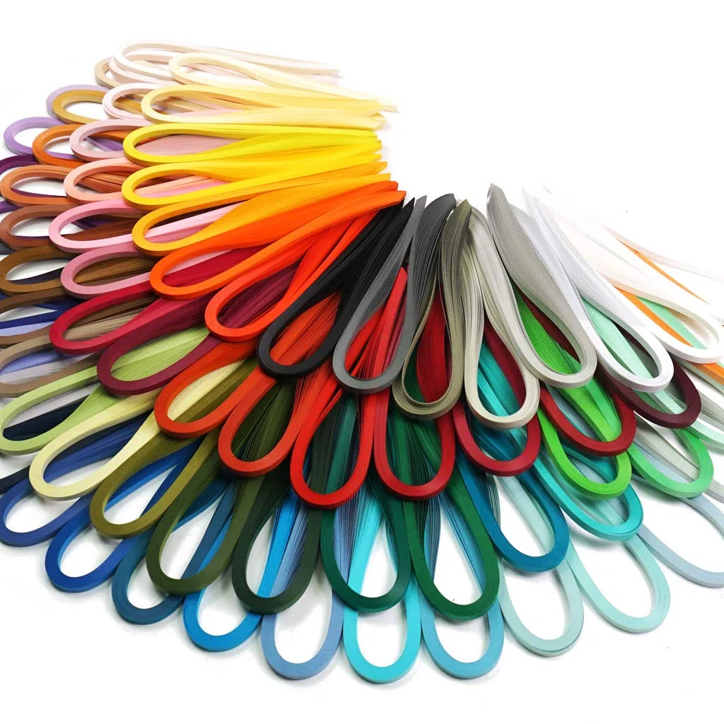 JUYA Quilling Conjunto de Papel por Tant 72 colores y 72 paquetes, ancho de papel 5 mm