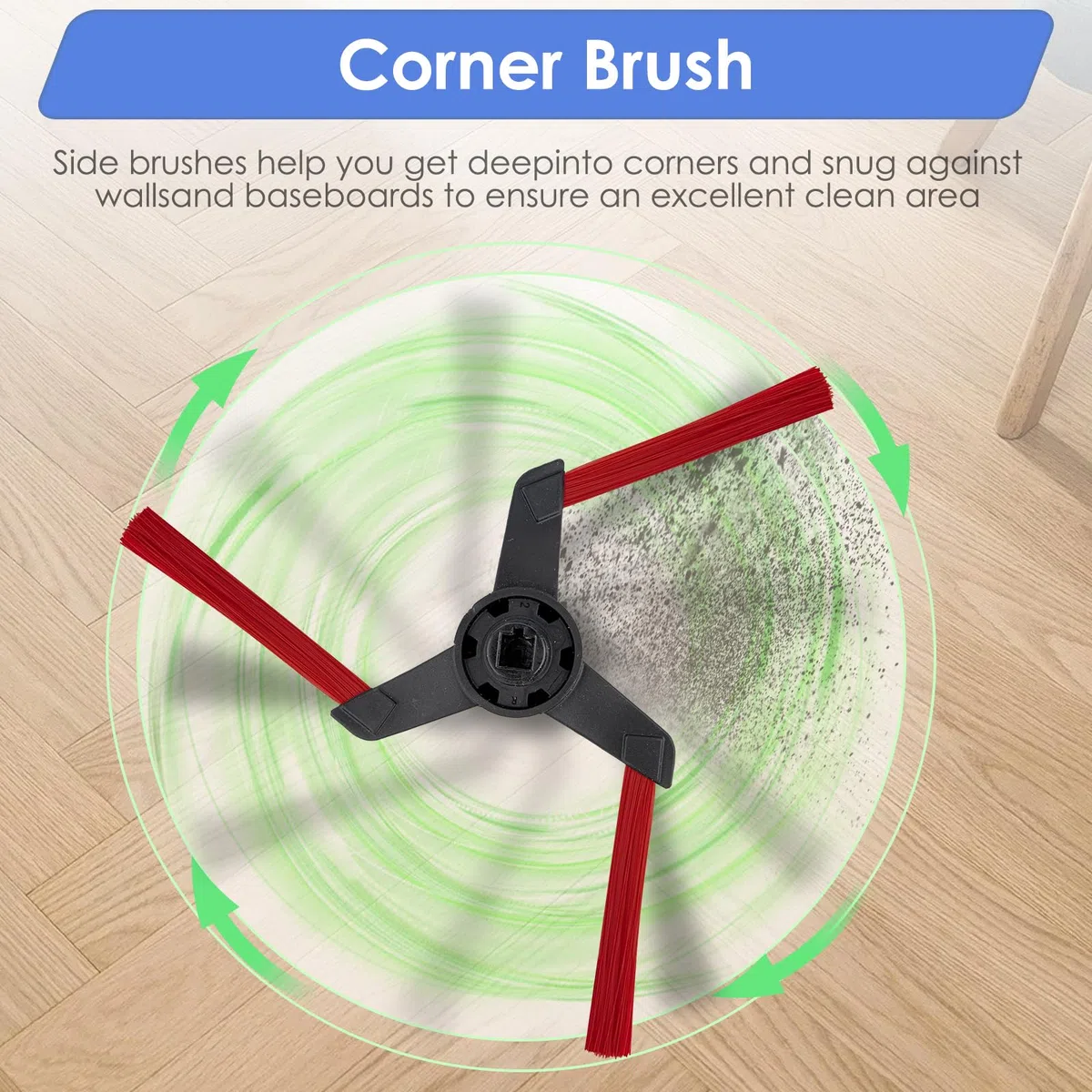 (8 Piezas) Spot+Scrub AI Repuestos Compatibles con la Aspiradora Robot Dyson Spot+Scrub AI, 1 Cepillo Giratorio, 1 Mopa Giratoria, 4 Cepillos Laterales, 2 Filtros HEPA, Kit de Accesorios
