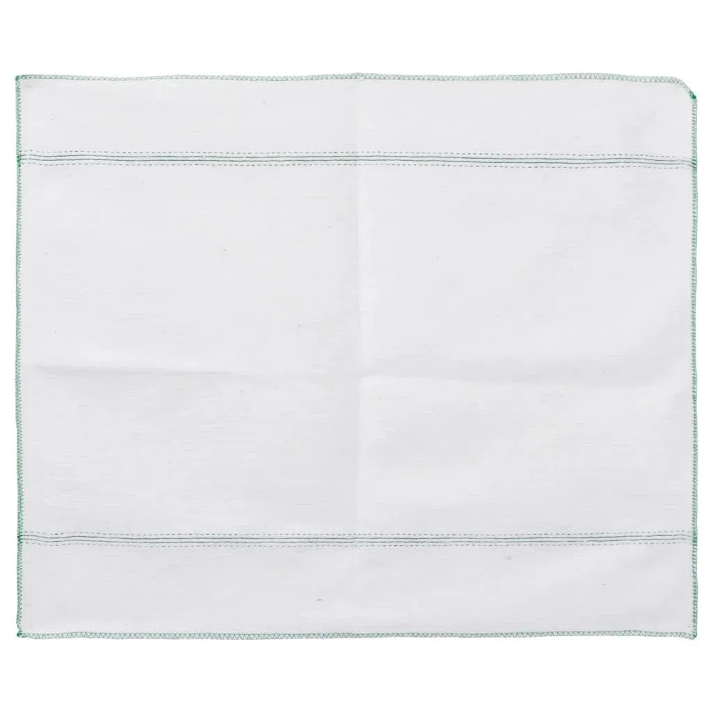 Homgoday Bayetas 50 uds Blancas con Rayas Verdes 50x60 cm Productos para Limpieza del hogar