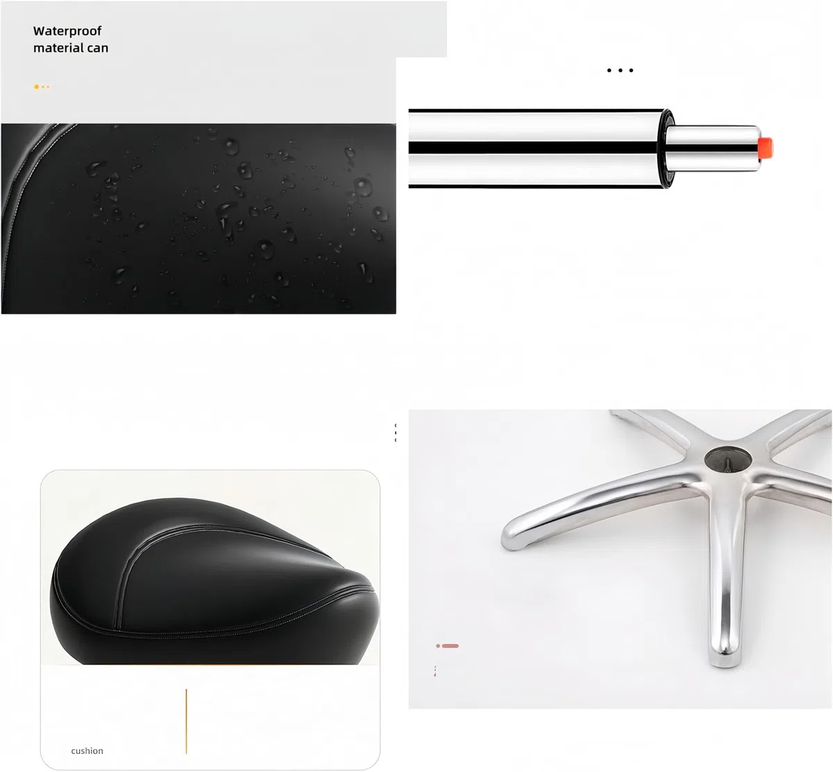 Taburete con sillín Ajustable con Ruedas: Silla con Ruedas ergonómica Resistente for Laboratorio, clínica, Dentista, salón, Masaje, Oficina y Uso doméstico(B)