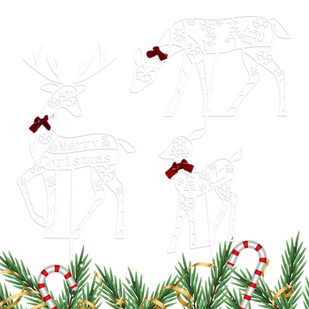 Navideños Para Exterior Decoración De Jardín Trasero Estacional | Decoraciones Festivas De Jardín Para Propietarios Vecindario Porche Patio Entrada Y Actividad Familiar
