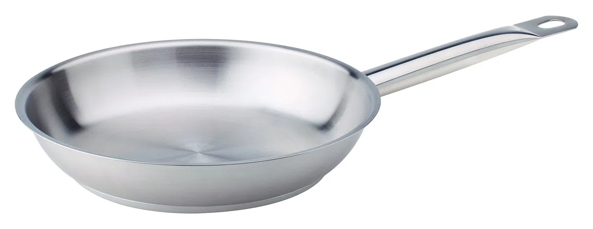 Ollas Agnelli Pan con la manija, Acero Inoxidable, Plata, 24 cm