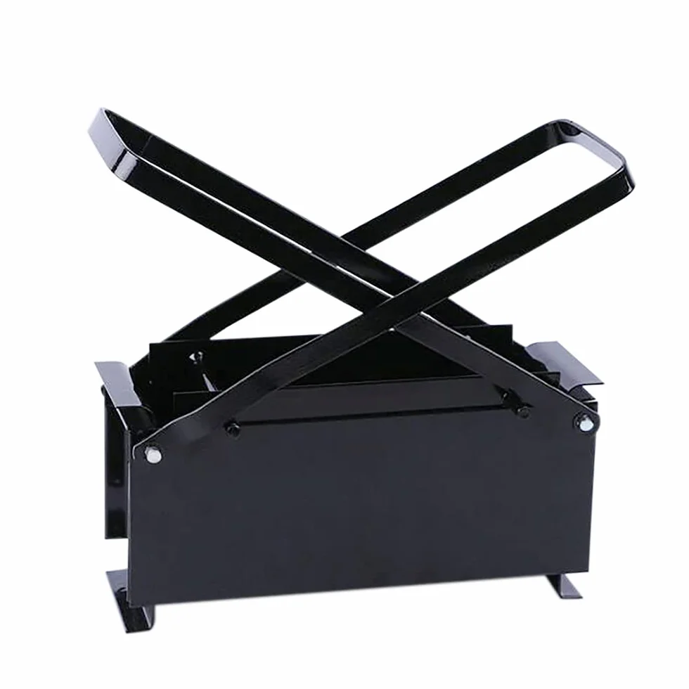 Prensa de papel para briquetas de metal, para hacer briquetas, de madera, 33 x 15 x 13 cm, color negro