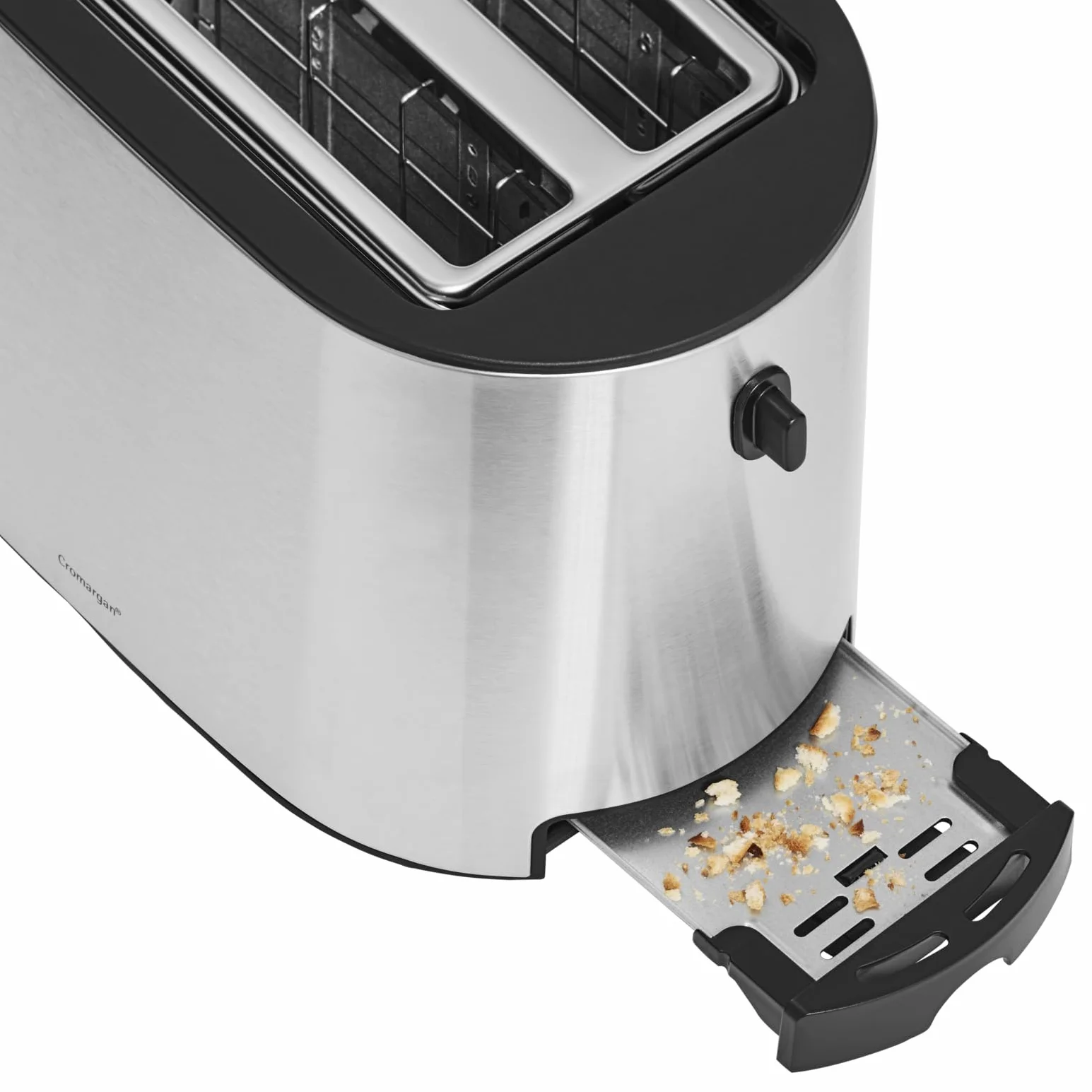 WMF Bueno Pro tostadora de doble ranura con accesorio para panecillos, 2 rebanadas, 6 niveles de dorado, 870 W, acero inoxidable mate