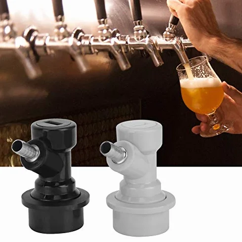 2pcs Cap carbonatación, de Acero Inoxidable con el carbonatador Barb Bola de Bloqueo del Conector, la Cerveza de Barril desconecte el Aparato de Homebrew Agua de Soda Carbonato Cerveza Refrescos