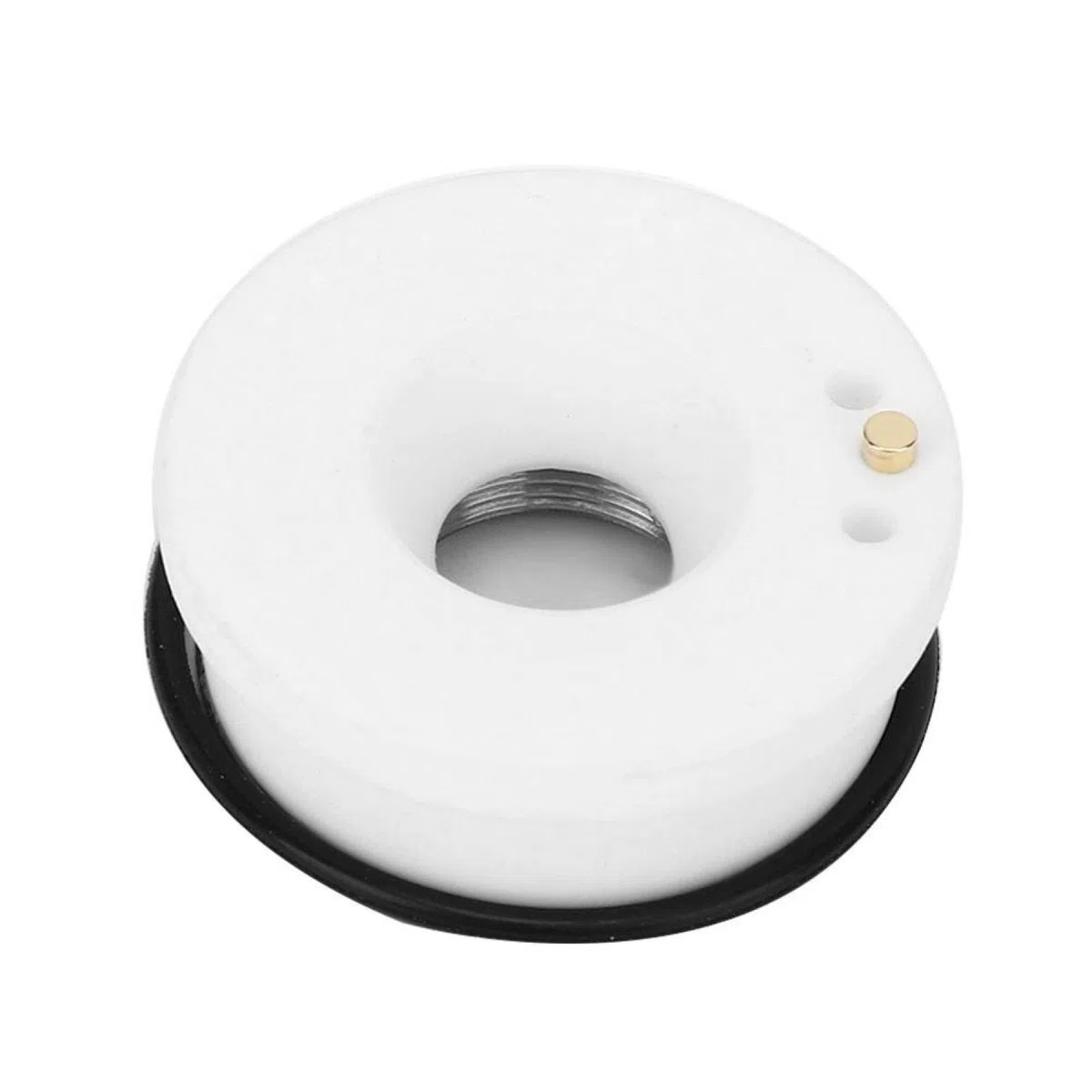 Boquilla láser Anillo de cerámica, fibra láser Anillo de cerámica Hilo M11 de alta sensibilidad para cabezal de corte láser S/L(L(diameter 32mm))