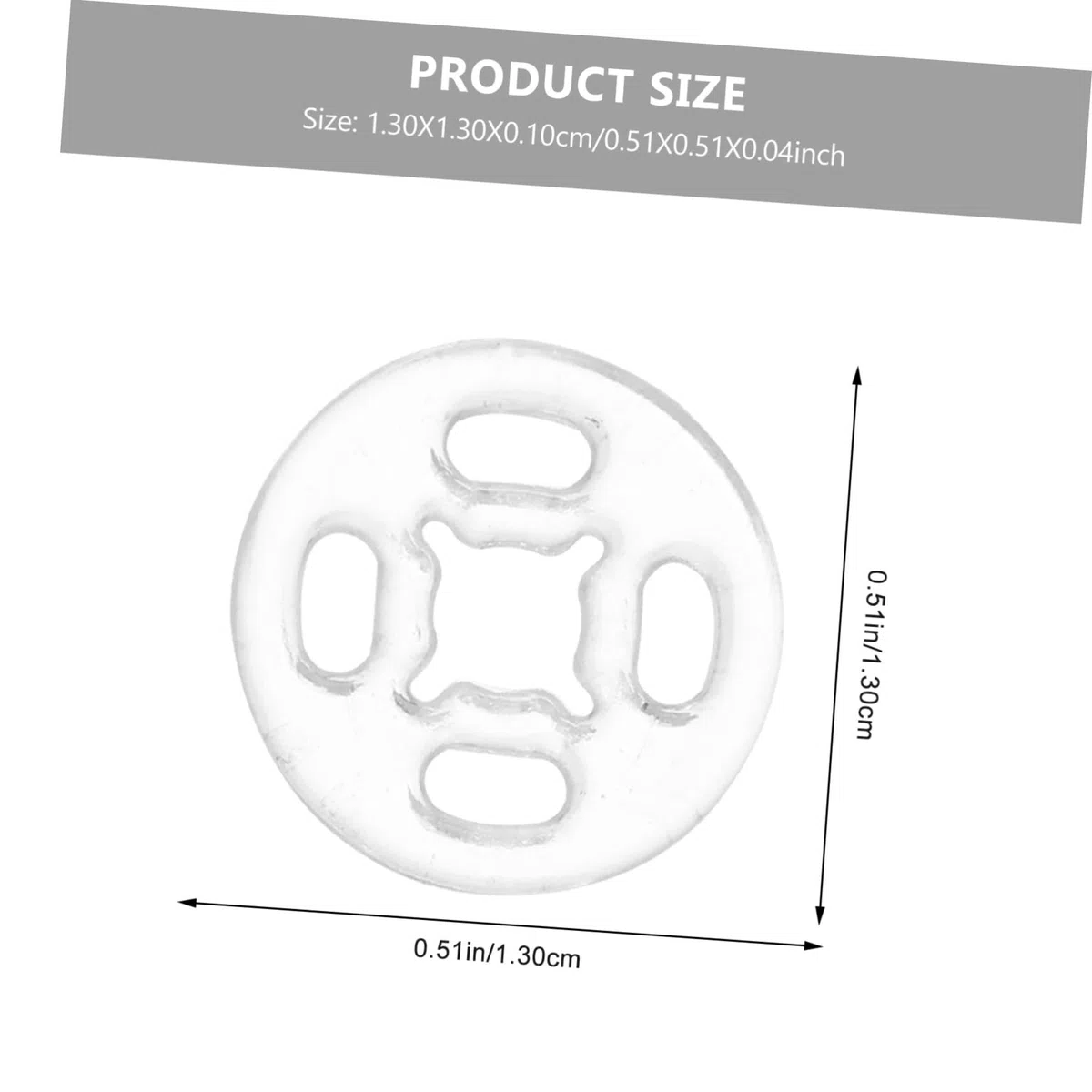 8 Piezas Botones Invisibles Transparentes de Plástico Pequeños y Ocultos Sujetadores para Camisas y Ropa Accesorios de Costura Prácticos y Seguros