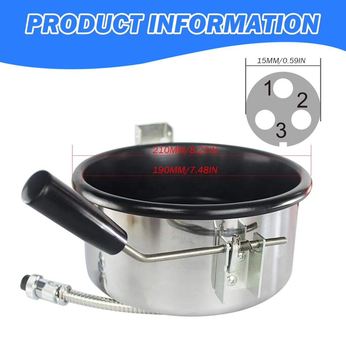Máquina eléctrica para hacer palomitas de maíz Nostalgia de 8 oz, máquina de palomitas de noche de película anti-quemaduras con control de seguridad, Popper retro fácil de limpiar para fiestas y