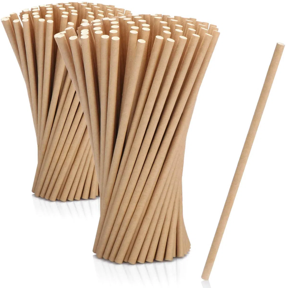 Pajitas de Papel Biodegradable, 20cm. Desechables, ecológicas y compostables. Comprometida con el medio ambiente.… (3000)